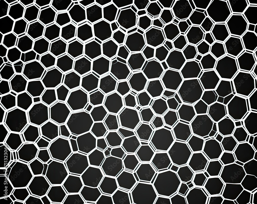 Black and White Photo of a Net