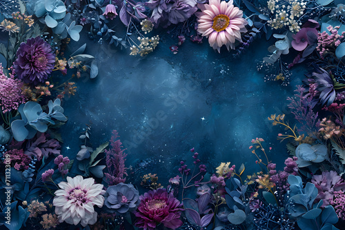 Cosmic Floral Border