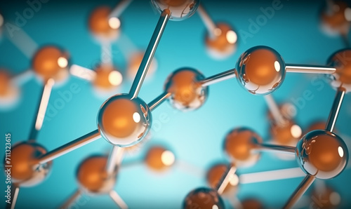 Abstract molecule structure background