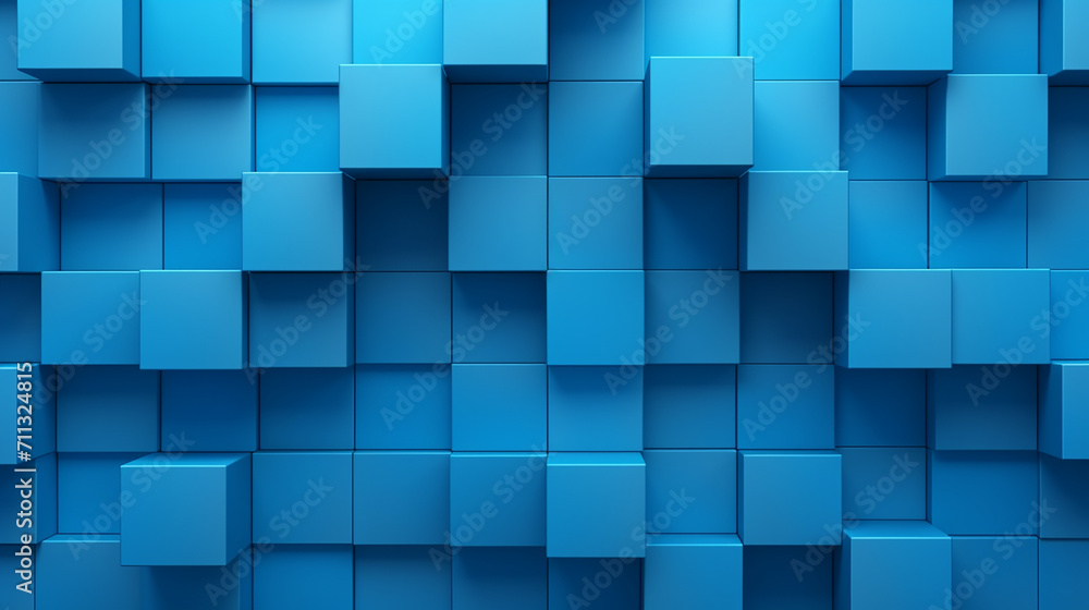Abstract illustration of blue cubes background. Futuristic background design Abstract illustration of blue cubes background. Futuristic background design
