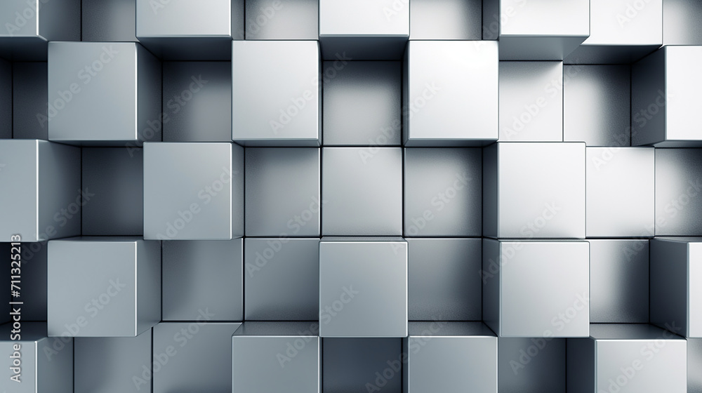 Metallic cubes background Metallic cubes background