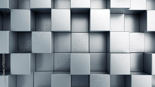 Metallic cubes background