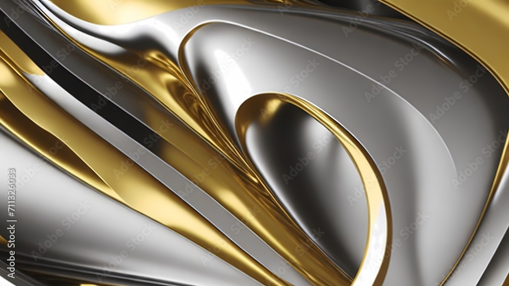 golden and gray color wave abstract background golden and gray color wave abstract background