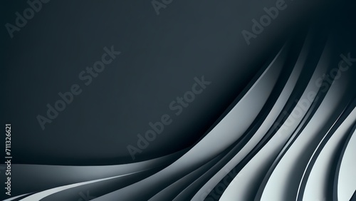 black and white wave gradient abstract background