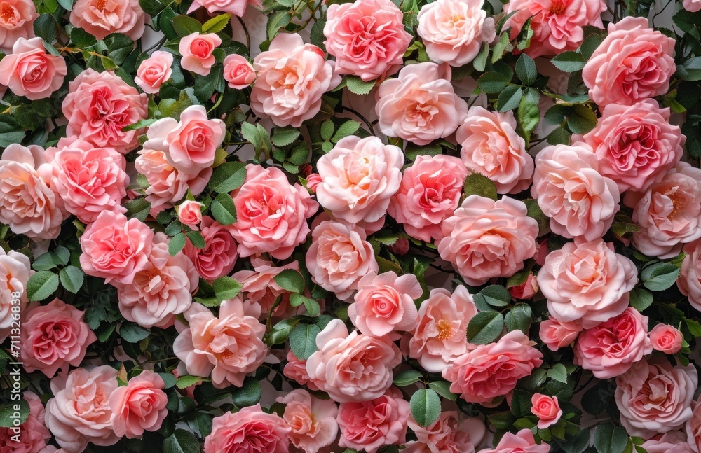 Fototapeta premium roses wallpaper pink roses wallpaper on white