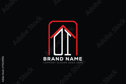OI letter creative real estate vector logo design . OI creative initials letter logo concept. OI house sheap logo