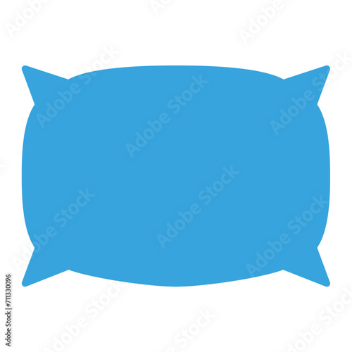 pillow icon vector or logo illustration glyph color style