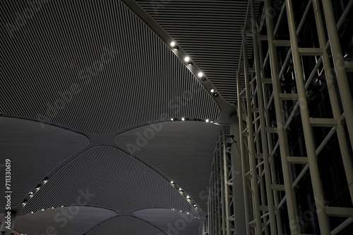 ISTANBUL TURKEY JJANUARY 3  2024  Interior view of the Istanbul new airport. New Istanbul Airport is the main international airport located in Istanbul  Turkey