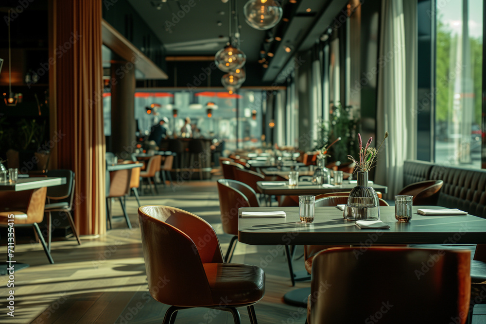 High end restaurant interior High end restaurant interior