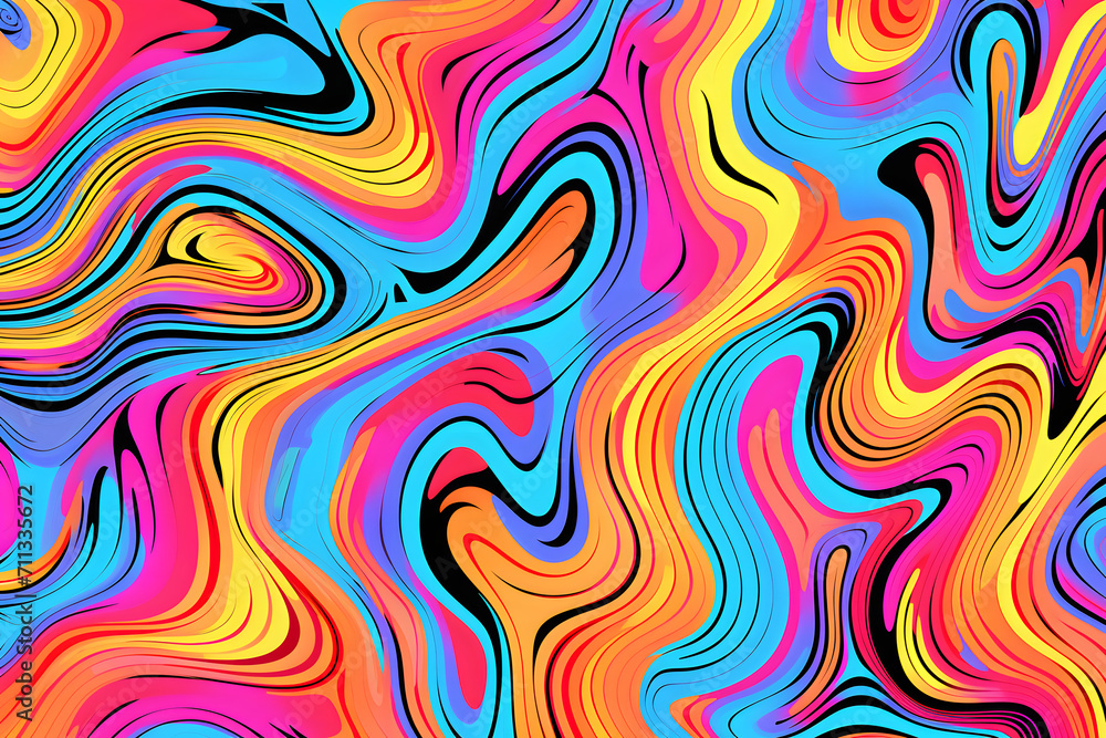 An abstract wavy psychedelic background image. An abstract wavy psychedelic background image.