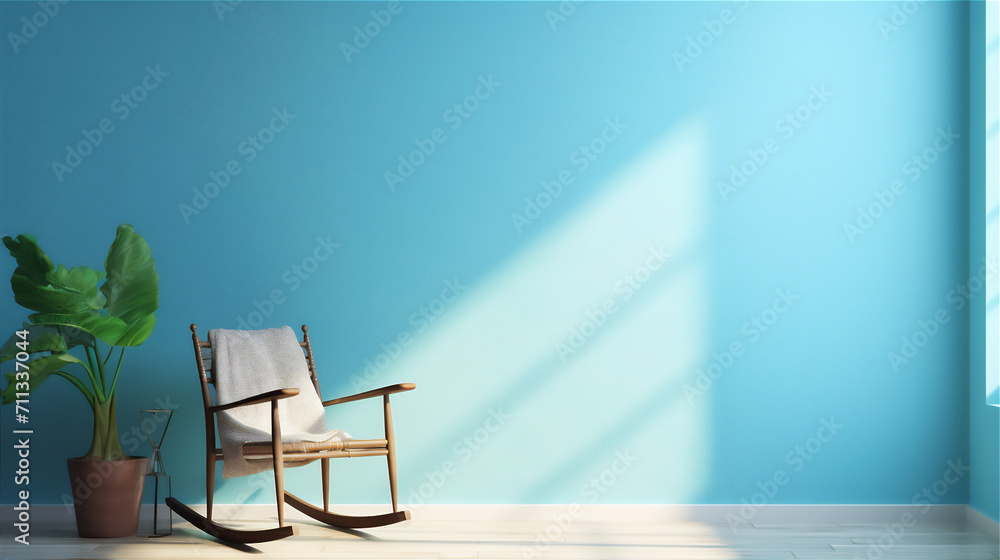 Fototapeta premium interior of a room with chair window light