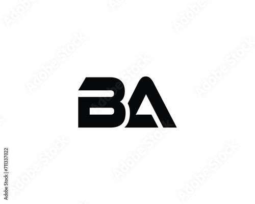 BA LOGO DESIGN VECTOR TEMPLATE