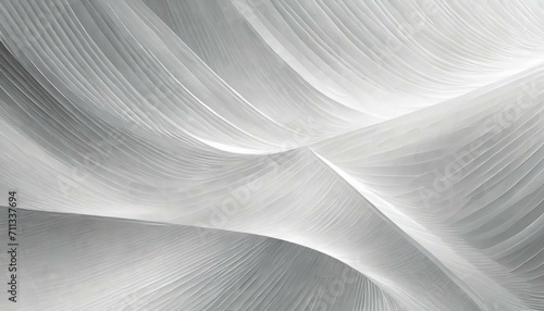 Soft white abstract step in elegant futuristic geometric style with simple lines and corners