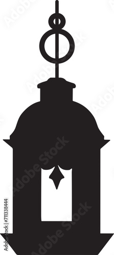 Islamic style lamp in vintage style isolated on background