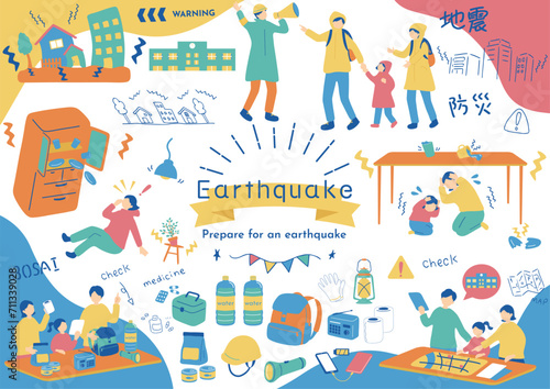 大地震に備える人達