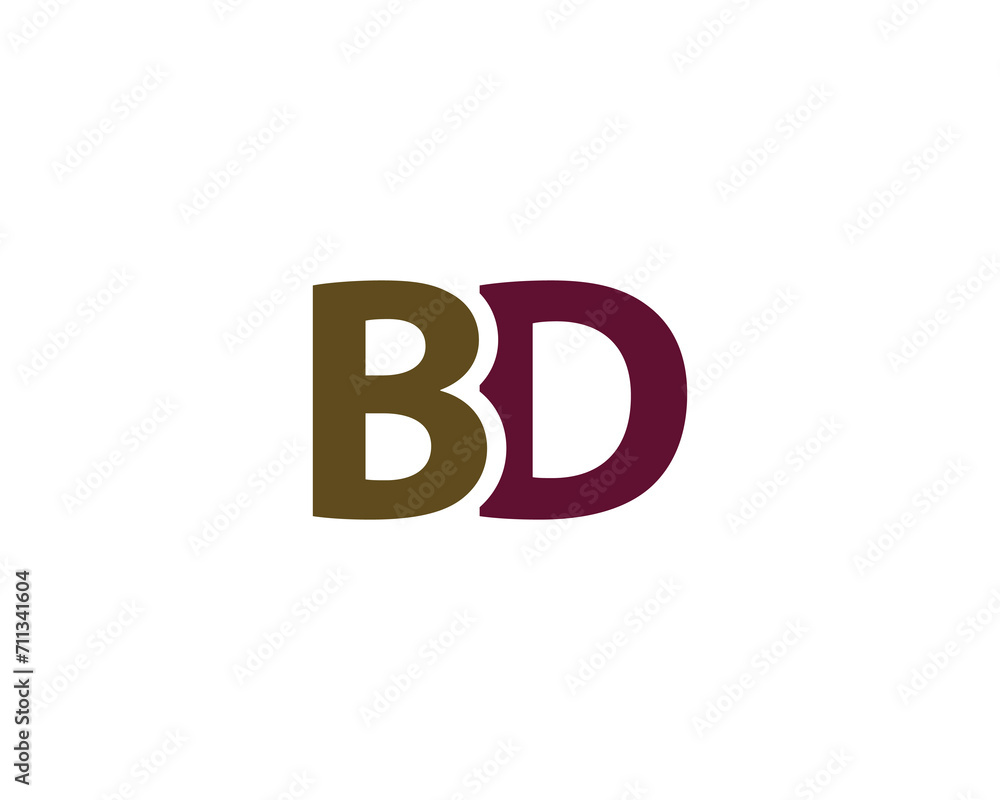BD LOGO DESIGN VECTOR TEMPLATE BD LOGO DESIGN VECTOR TEMPLATE