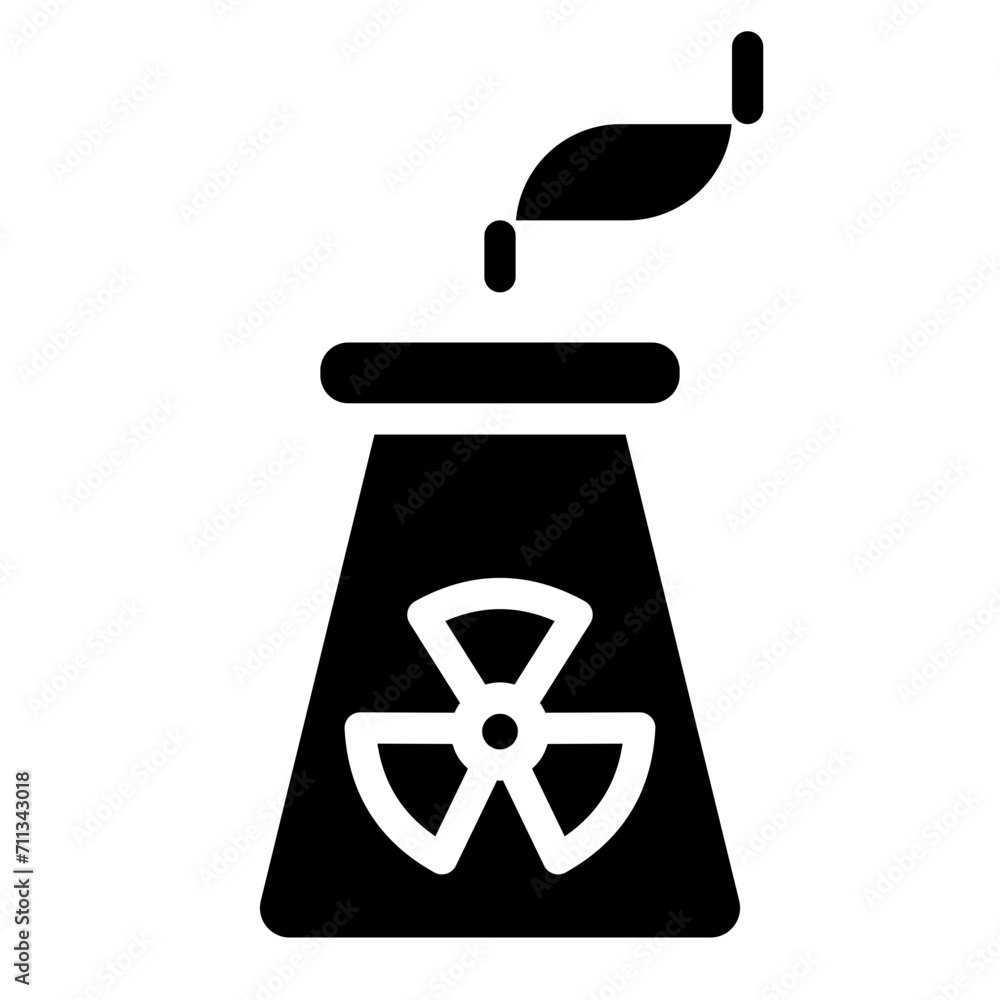nuclear power plant glyph nuclear power plant glyph