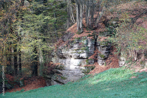 Felsen bei Consdorf im Muellerthal, Luxemburg