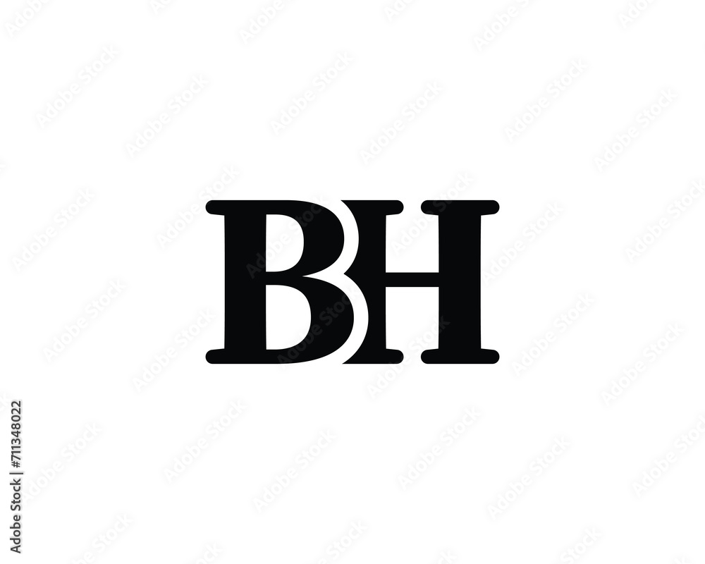 BH LOGO DESIGN VECTOR TEMPLATE BH LOGO DESIGN VECTOR TEMPLATE