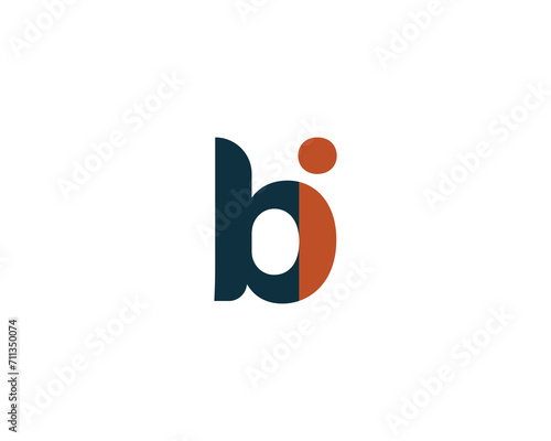 BI LOGO DESIGN VECTOR TEMPLATE