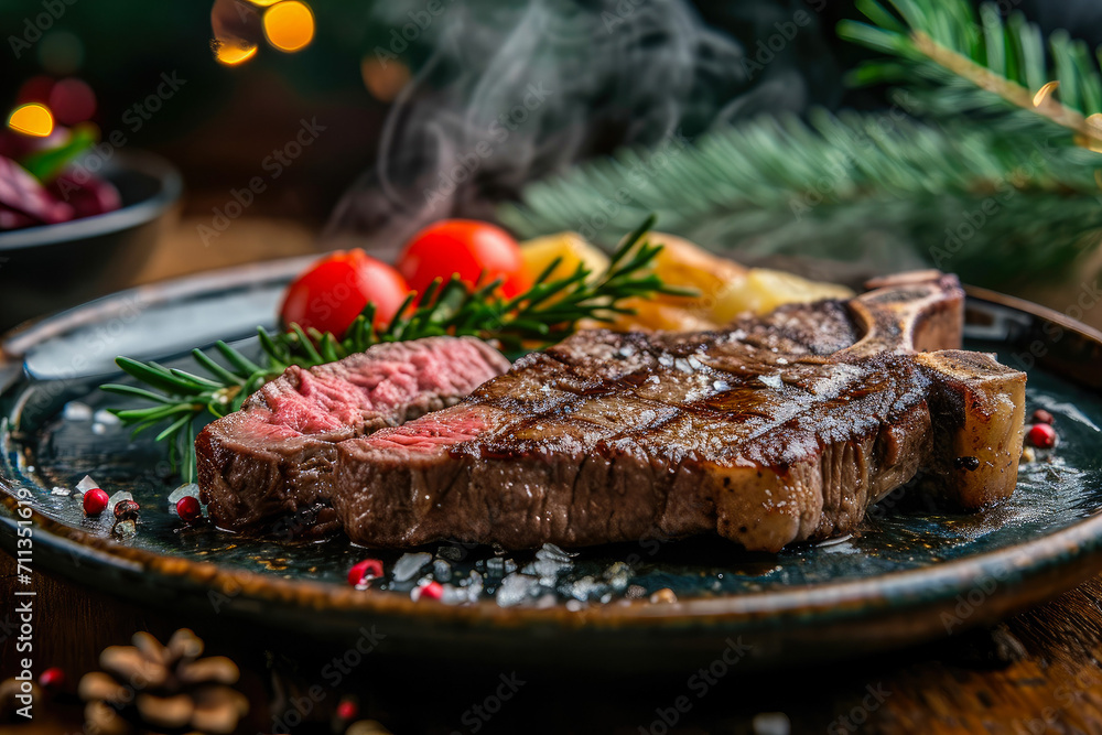 Delicious beef steak generative ai Delicious beef steak generative ai