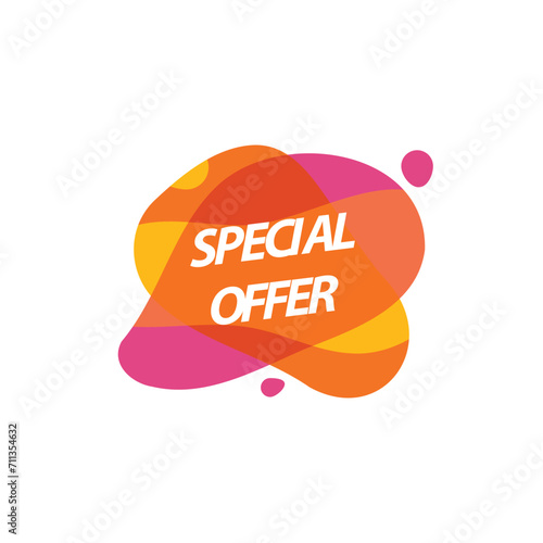 Special offer abstract shapes design for sales promotion