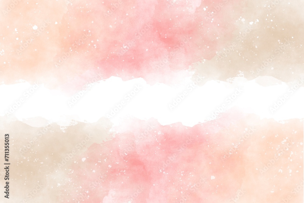 Fototapeta premium レトロカラーの淡い水彩背景