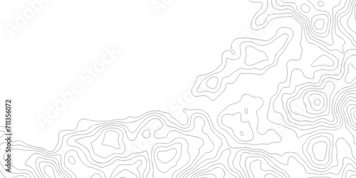 Black and white topography contour lines map isolated on white background. The stylized height of the topographic map contour in lines and contours isolated on transparent. topography line map.