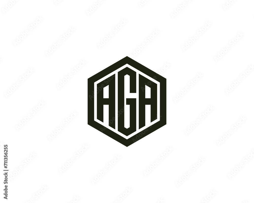 AGA LOGO DESIGN VECTOR TEMPLATE AGA LOGO DESIGN VECTOR TEMPLATE