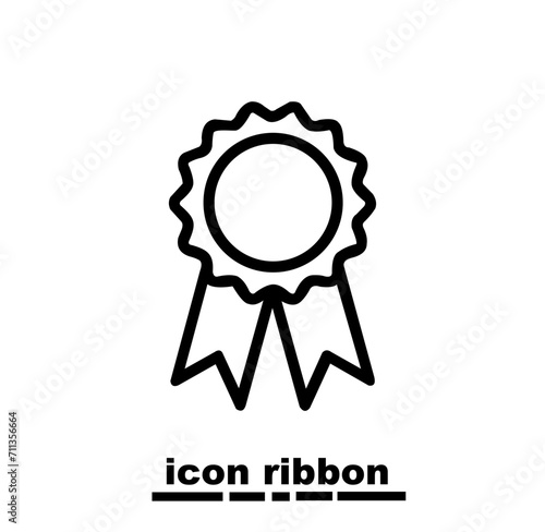 Simple icon ribbon in white colour