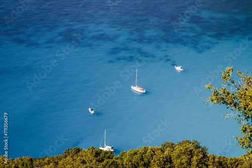 kefalonia  Greece. Platia Ammos Beach  one of the most beautiful beaches photo