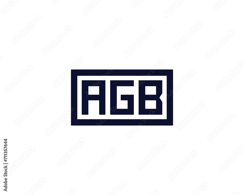 AGB LOGO DESIGN VECTOR TEMPLATE AGB LOGO DESIGN VECTOR TEMPLATE