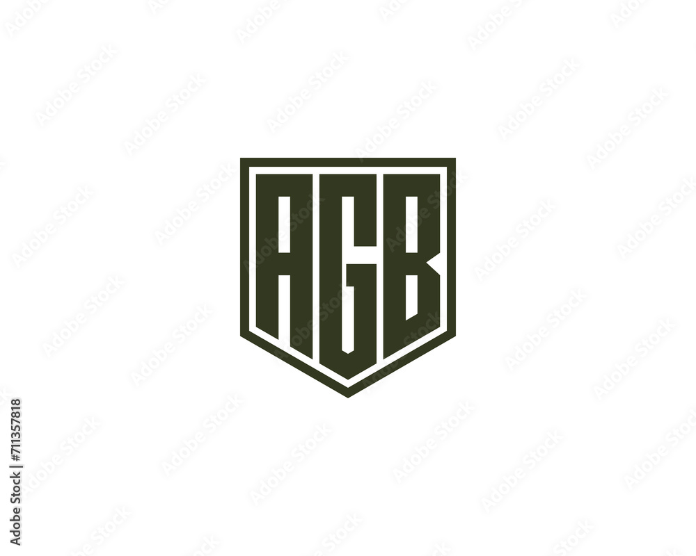 AGB LOGO DESIGN VECTOR TEMPLATE AGB LOGO DESIGN VECTOR TEMPLATE