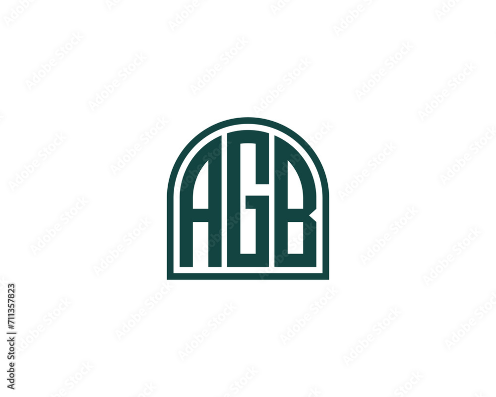 AGB LOGO DESIGN VECTOR TEMPLATE AGB LOGO DESIGN VECTOR TEMPLATE