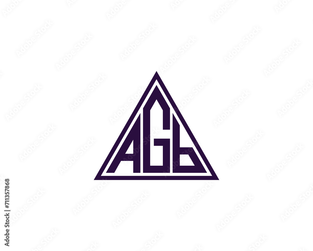 AGB LOGO DESIGN VECTOR TEMPLATE AGB LOGO DESIGN VECTOR TEMPLATE