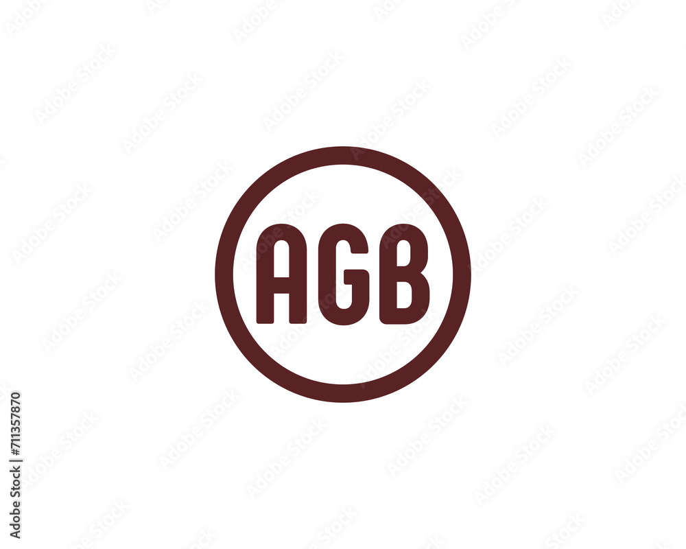 AGB LOGO DESIGN VECTOR TEMPLATE AGB LOGO DESIGN VECTOR TEMPLATE