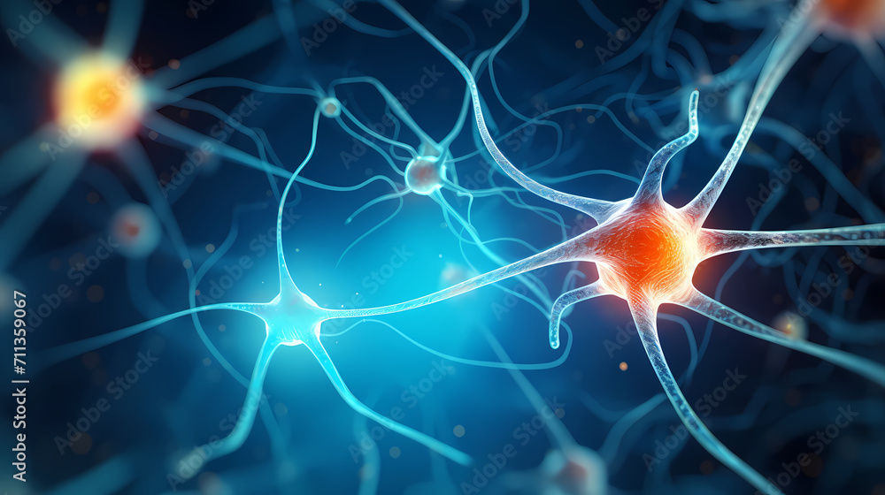 Obraz premium Cell background, virus cells, medical research background