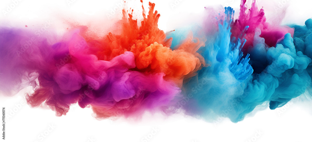 Holi Colorful powder explosion Holi Colorful powder explosion