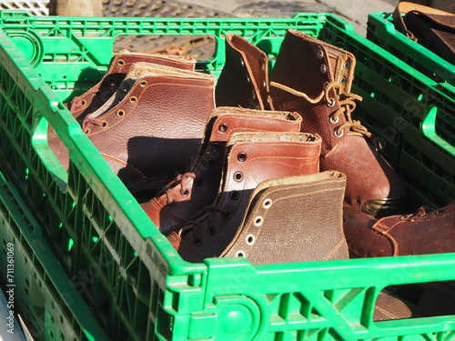 Fotografi flee market , shoes