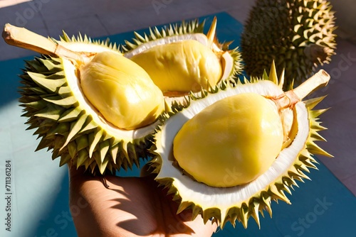 Durian, Thai fruits, tropical fruit, Exotic fruit photo