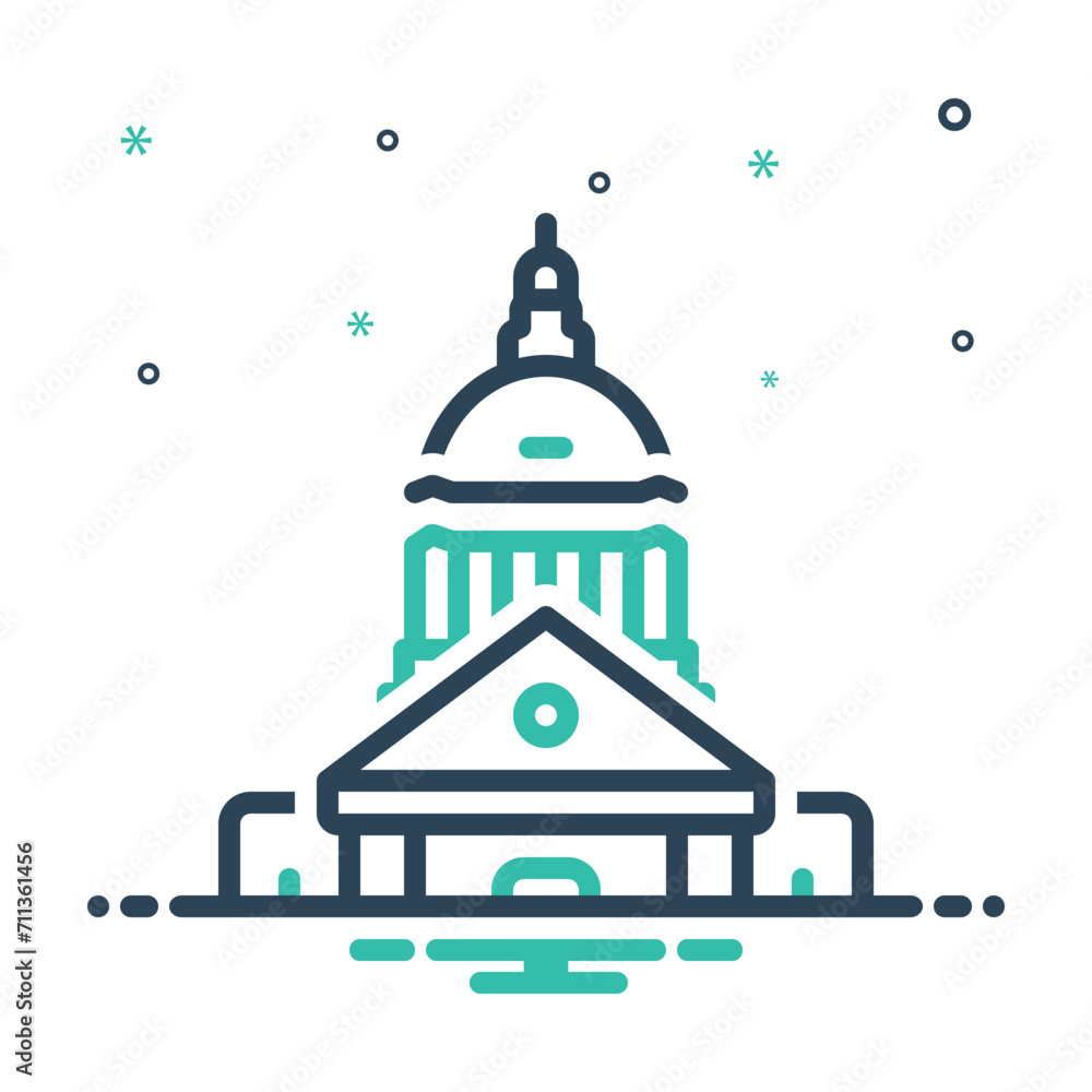 Fototapeta premium Mix icon for manitoba
