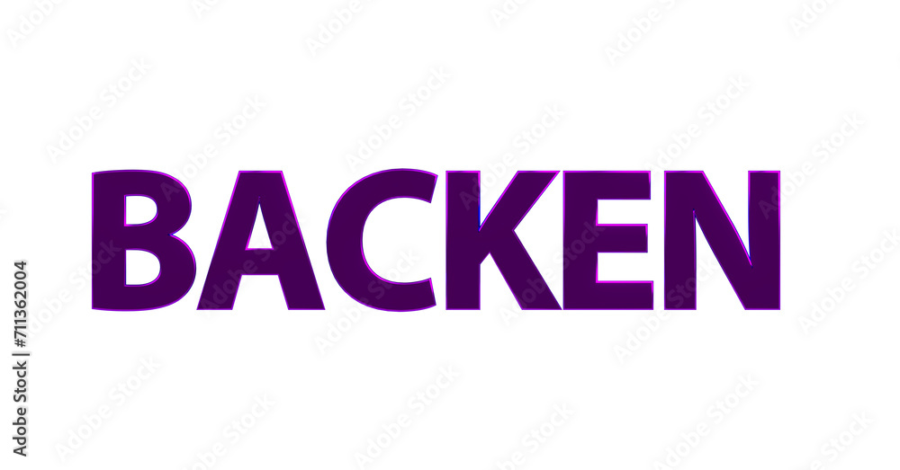 Backen - violette plakative 3D-Schrift, Kuchen, Gebäck, Schrift, Weihnachten, Plätzchen, Rendering, gerendert, Freisteller Backen - violette plakative 3D-Schrift, Kuchen, Gebäck, Schrift, Weihnachten, Plätzchen, Rendering, gerendert, Freisteller