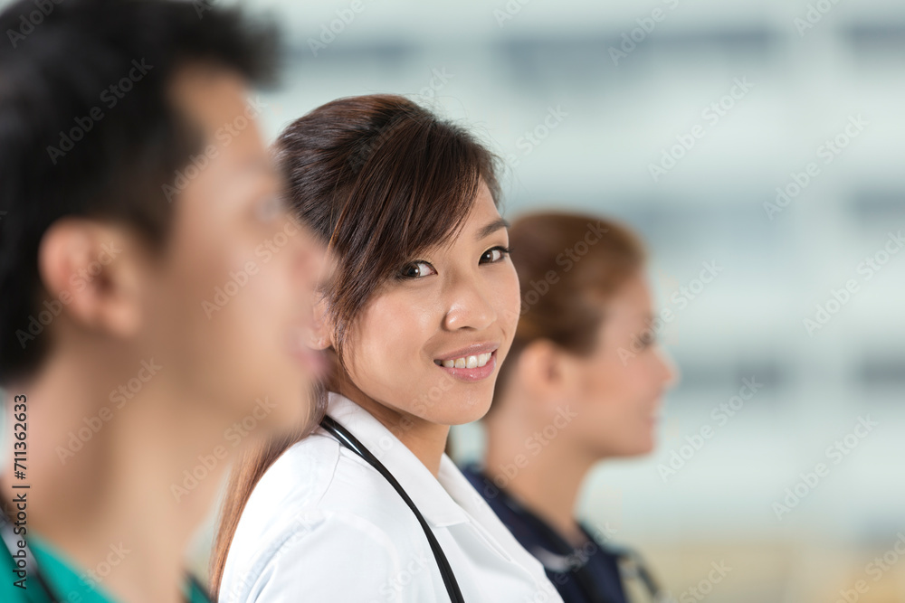 Team of Asian of doctors and nurses. Team of Asian of doctors and nurses.