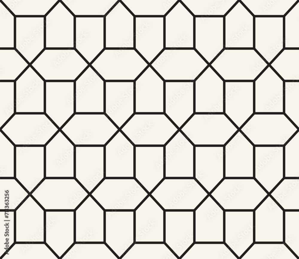 Vector seamless pattern. Repeating geometric elements. Stylish monochrome background design. Vector seamless pattern. Repeating geometric elements. Stylish monochrome background design.