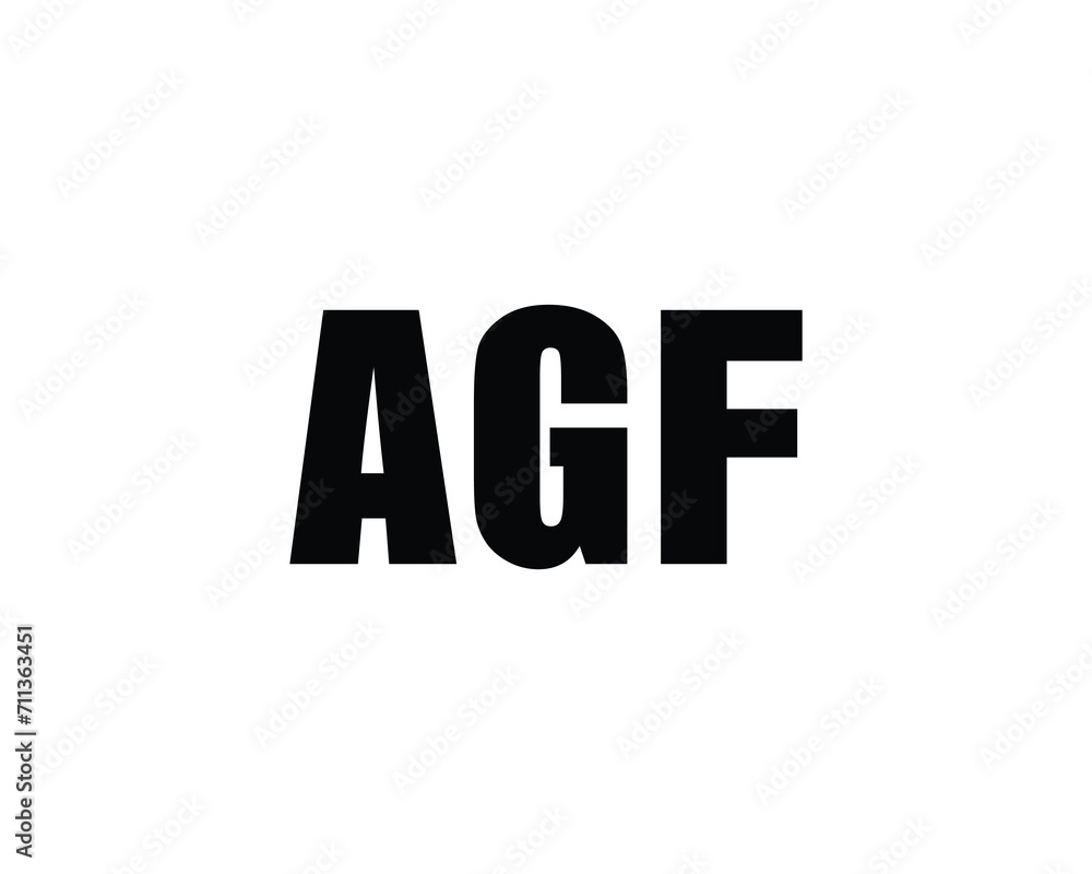 AGF LOGO DESIGN VECTOR TEMPLATE AGF LOGO DESIGN VECTOR TEMPLATE