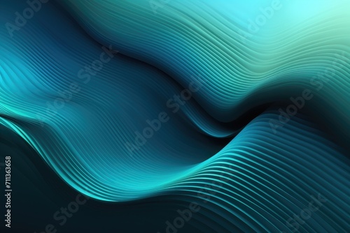 Dark blue paper waves abstract banner design. Elegant wavy 