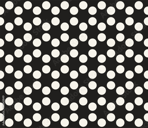 Vector seamless pattern. Repeating geometric elements. Stylish monochrome background design.