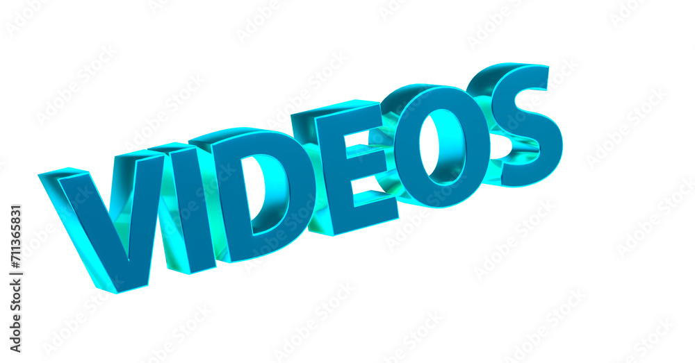Videos, Filme, Kino, Erinnerungen, Trailer, Unterhaltung, Streaming - hellblau plakative 3D-Schrift, Freisteller, Rendering Videos, Filme, Kino, Erinnerungen, Trailer, Unterhaltung, Streaming - hellblau plakative 3D-Schrift, Freisteller, Rendering