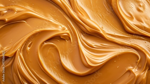 Wallpaper Mural Golden brown texture of liquid smooth caramel paste background banner Torontodigital.ca