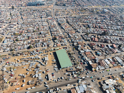 view of township street south africa